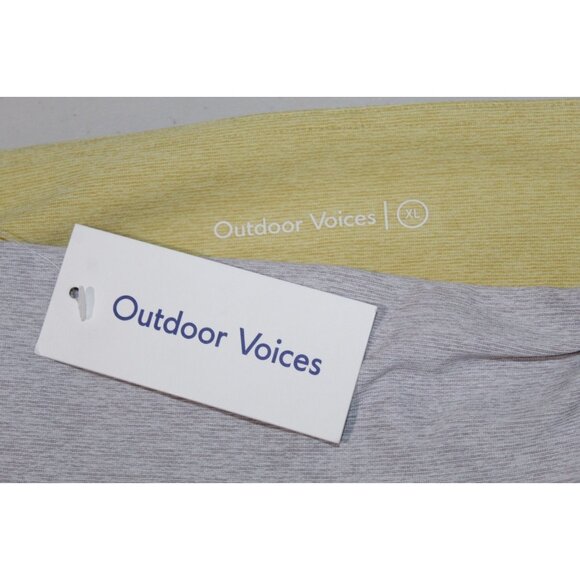 NWT Outdoor Voices 7/8 Dipped Leggings Cloud Sunflower Bluegrass Womens XL - Picture 3 of 6